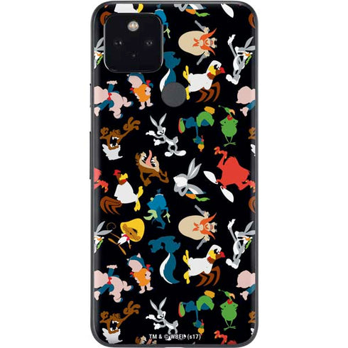 Looney Tunes Identity Pattern Google Pixel 5a Skin
